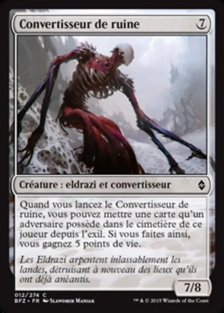 Convertisseur de ruine, carte Magic BFZ 12 — extension La bataille de Zendikar