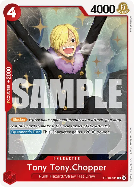 Tony Tony.Chopper, One Piece card OP10-011 — ROYAL BLOOD set