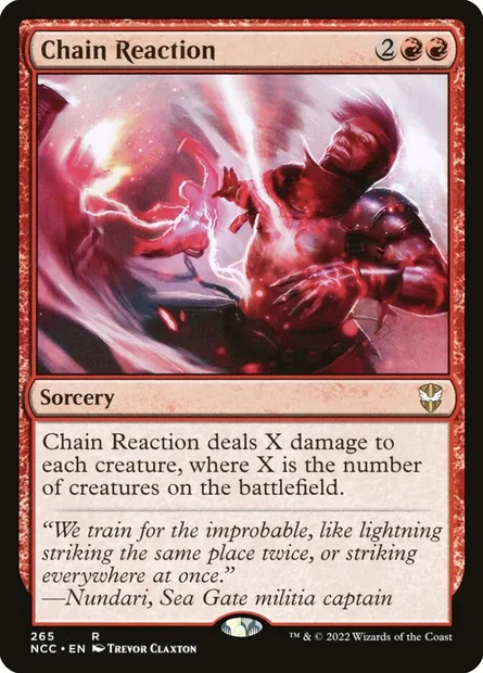 Chain Reaction, Magic card NCC 265 — New Capenna Commander set