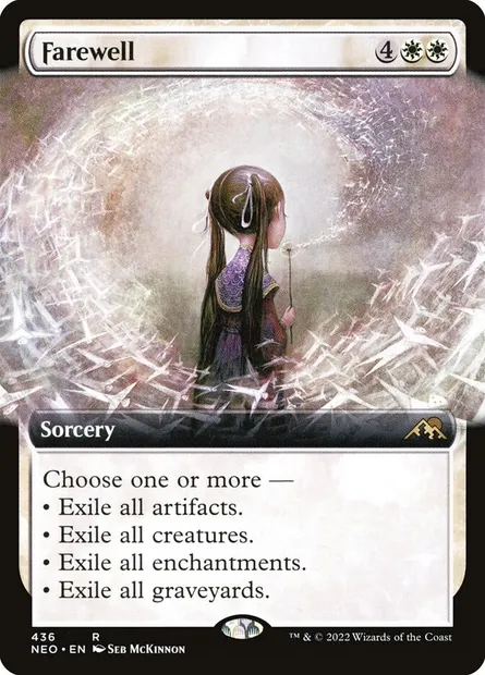 Farewell, Magic card NEO 436 — Kamigawa: Neon Dynasty set