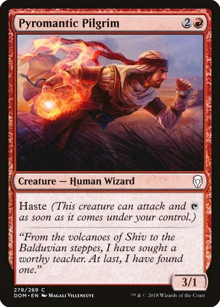 Pyromantic Pilgrim, Magic card DOM 278 — Dominaria set