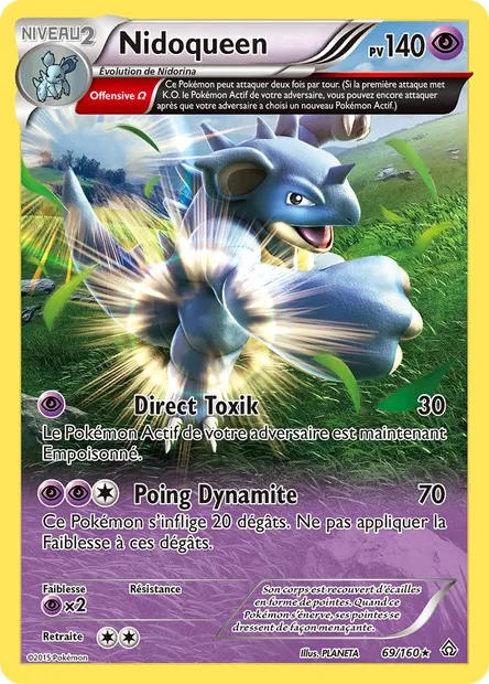 Nidoqueen, carte Pokémon PRC 69 — extension Primo-Choc