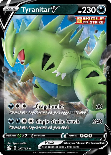 Tyranitar V, Pokémon card BST 97 — Battle Styles set