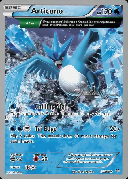 Articuno, Pokémon card WCD15 017 — World Championship Decks 2015 set