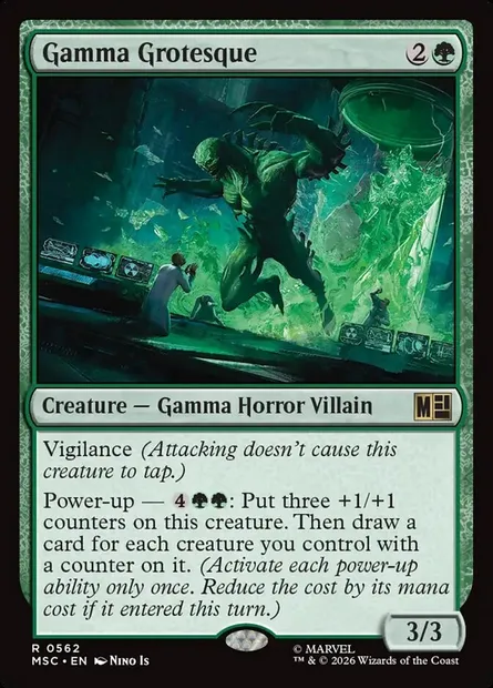 Gamma Grotesque, Magic card MSC 562 — Marvel Super Heroes Commander set