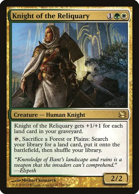 Chevalière du Reliquaire, carte Magic MMA 178 — extension Modern Masters
