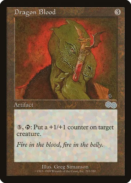 Sang de dragon, carte Magic USG 293 — extension Epopée d'Urza