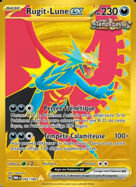 Rugit-Lune-ex, carte Pokémon PAR 262 — extension Faille Paradoxe