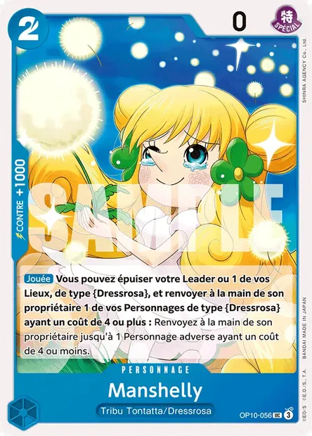 Manshelly, carte One Piece OP10-056 — extension SANG ROYAL