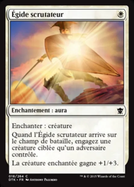 Égide scrutateur, carte Magic DTK 18 — extension Les Dragons de Tarkir