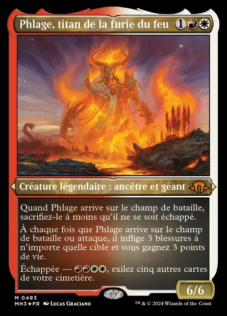 Phlage, titan de la furie du feu, carte Magic MH3 493 — extension Modern Horizons 3