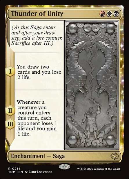 Thunder of Unity, Magic card TDM 231 — Tarkir: Dragonstorm set