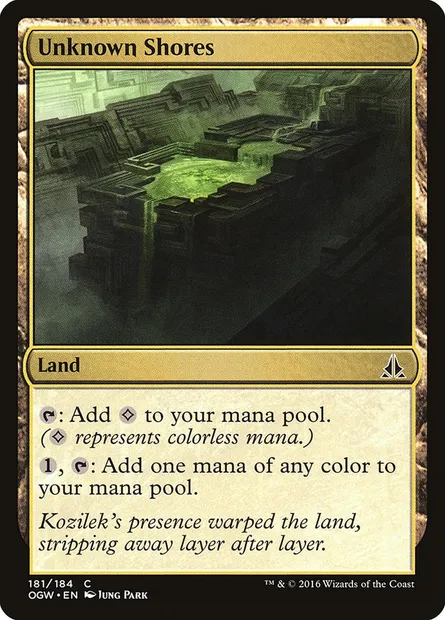 Unknown Shores, Magic card OGW 181 — Oath of the Gatewatch set