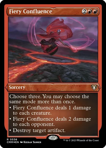 Fiery Confluence, Magic card CMM 536 — Commander Masters set