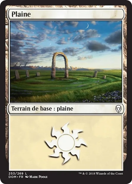 Plaine, carte Magic DOM 253 — extension Dominaria