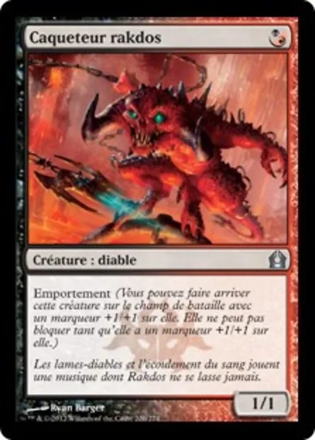 Caqueteur rakdos, carte Magic RTR 220 — extension Retour à Ravnica