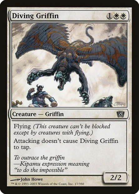 Diving Griffin, Magic card 8ED 17★ — Eighth Edition set