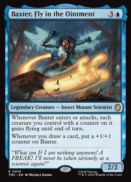 Baxter, Fly in the Ointment, Magic card TMC 10 — Teenage Mutant Ninja Turtles Eternal set