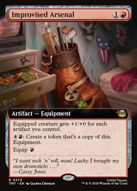Improvised Arsenal, Magic card TMT 270 — Teenage Mutant Ninja Turtles set