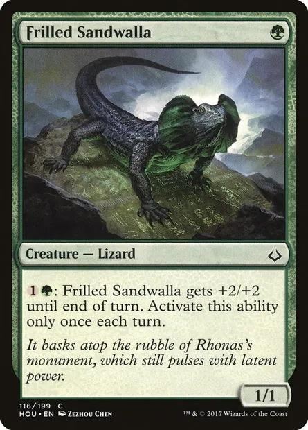 Frilled Sandwalla, Magic card HOU 116 — Hour of Devastation set
