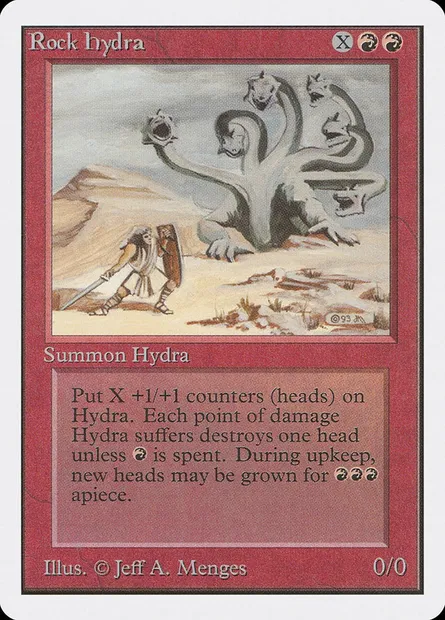 Rock Hydra, Magic card 2ED 172 — Unlimited Edition set