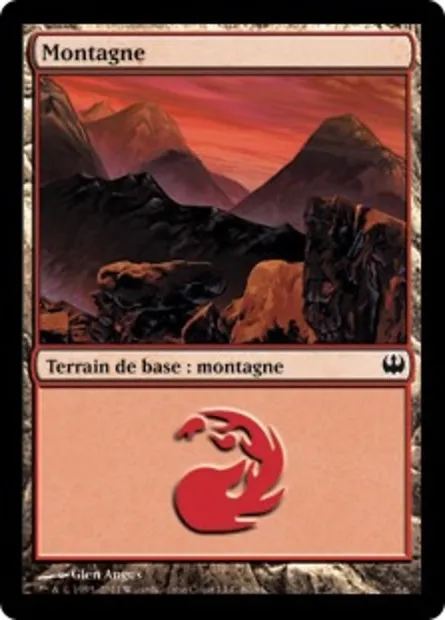 Montagne, carte Magic DDG 80 — extension Duel Decks: Knights vs. Dragons