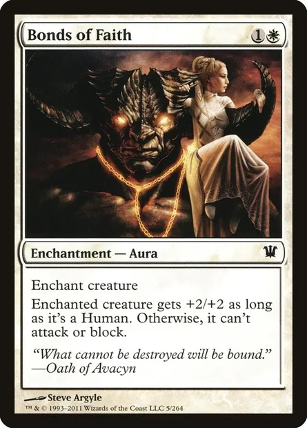 Bonds of Faith, Magic card ISD 5 — Innistrad set