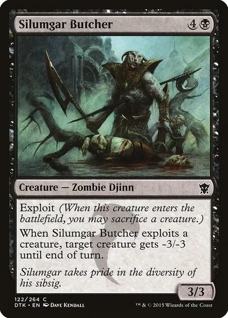 Silumgar Butcher, Magic card DTK 122 — Dragons of Tarkir set