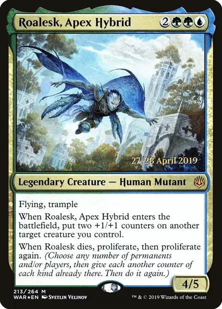 Roalesk, Apex Hybrid, Magic card PWAR 213s — War of the Spark Promos set