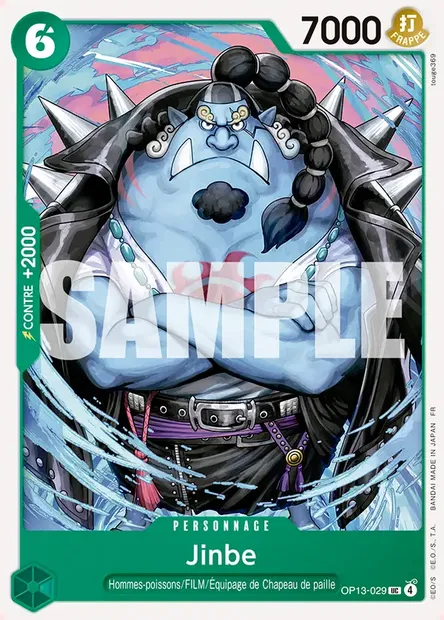 Jinbe, carte One Piece OP13-029 — extension SUCCESSEURS