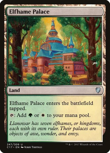 Elfhame Palace, Magic card C17 247 — Commander 2017 set