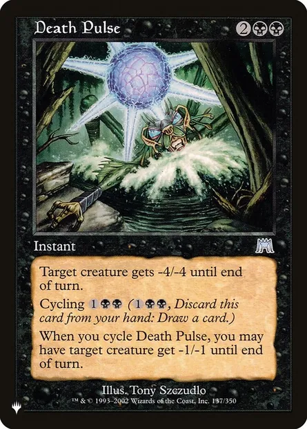 Pulsation mortelle, carte Magic PLST ONS-137 — extension The List