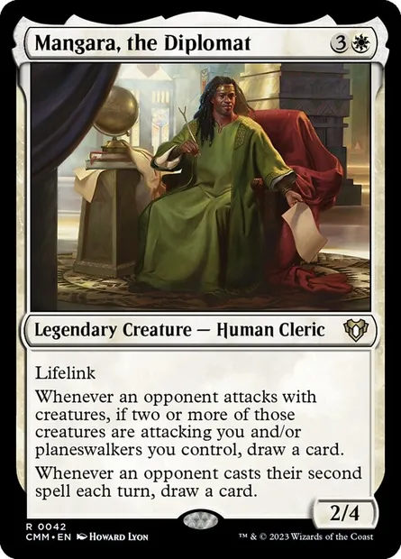 Mangara, the Diplomat, Magic card CMM 42 — Commander Masters set