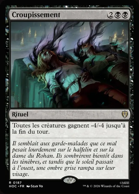 Croupissement, carte Magic HOC 187 — extension The Hobbit Eternal