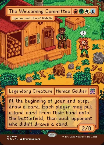 Kynaios et Tiro de Mélétis, carte Magic SLD 2806 — extension Secret Lair Drop