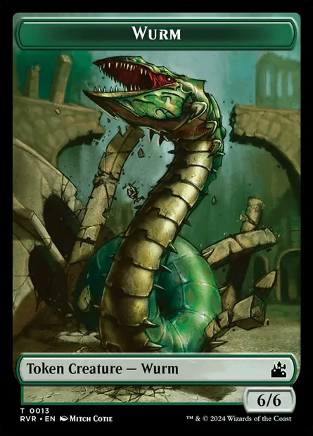 Wurm, Magic card TRVR 13 — Ravnica Remastered Tokens set