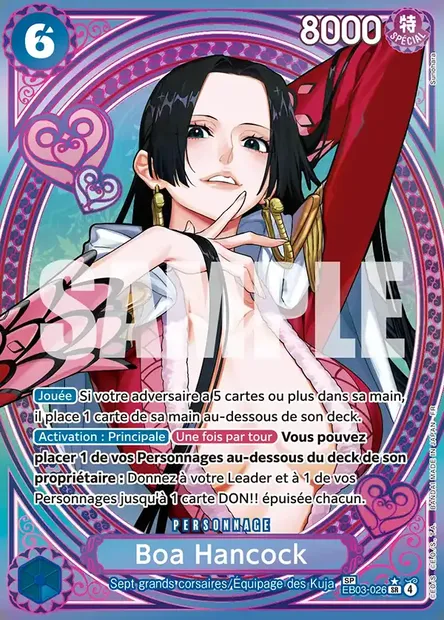 Boa Hancock, carte One Piece EB03-026 — extension ONE PIECE HEROINES EDITION