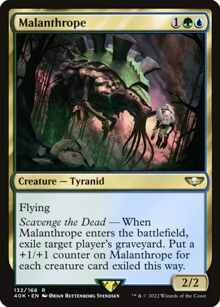 Malanthrope, Magic card 40K 132 — Warhammer 40,000 Commander set