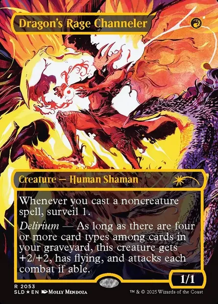 Dragon's Rage Channeler, Magic card SLD 2053 — Secret Lair Drop set