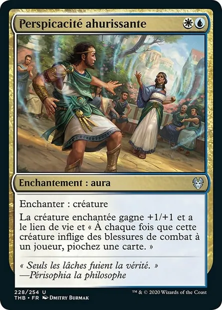 Perspicacité ahurissante, carte Magic THB 228 — extension Theros Beyond Death