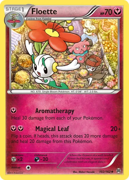 Floette, Pokémon card BKT 102 — BREAKthrough set