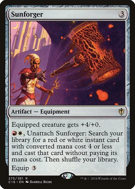 Sunforger, Magic card C16 275 — Commander 2016 set