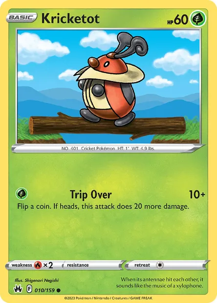 Kricketot, Pokémon card CRZ 010 — Crown Zenith set