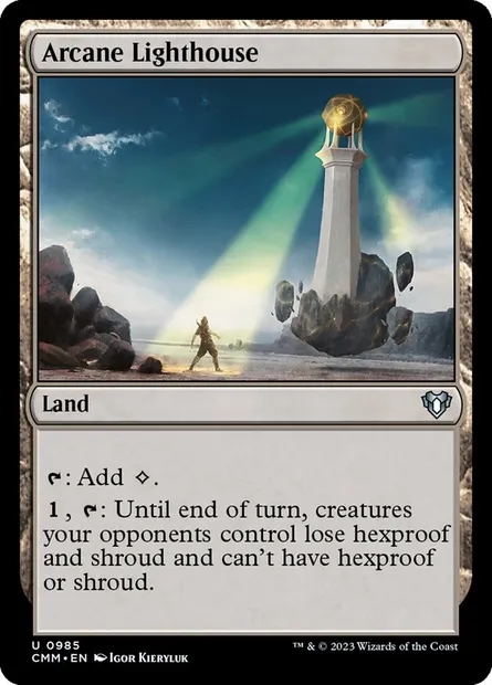Arcane Lighthouse, Magic card CMM 985 — Commander Masters set