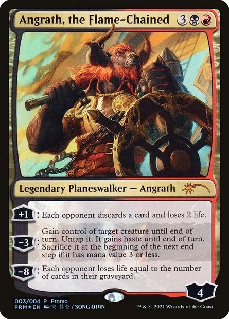 Angrath, the Flame-Chained, Magic card PL21 3 — Year of the Ox 2021 set