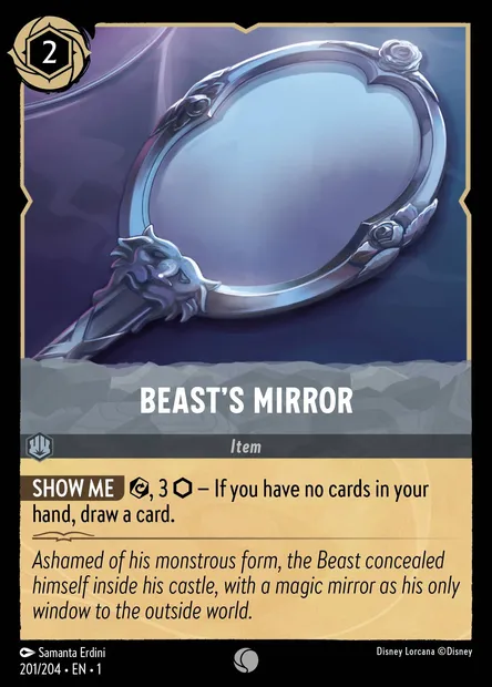 Beast's Mirror, Disney Lorcana card CH1-201 — The First Chapter set
