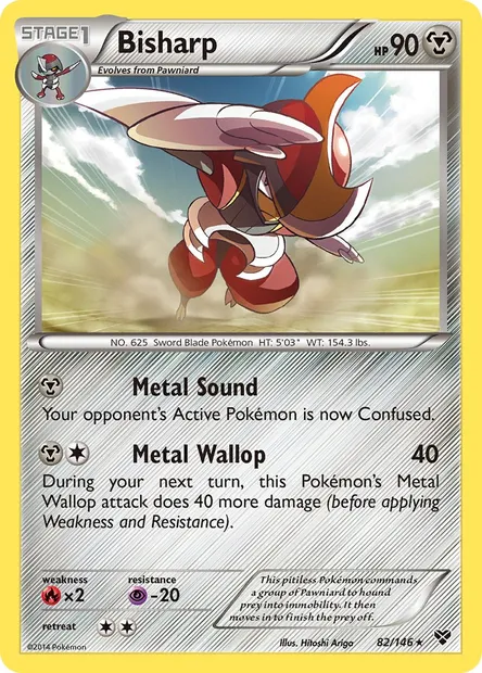 Bisharp, Pokémon card XY 82 — XY set