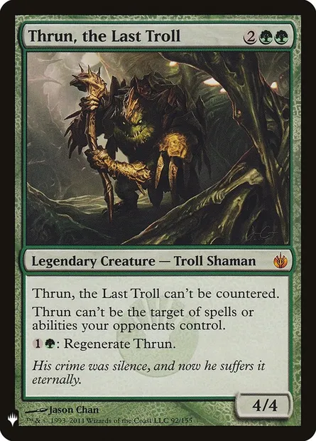 Thrun, the Last Troll, Magic card PLST MBS-92 — The List set
