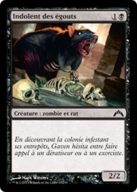 Indolent des égouts, carte Magic GTC 67 — extension Insurrection