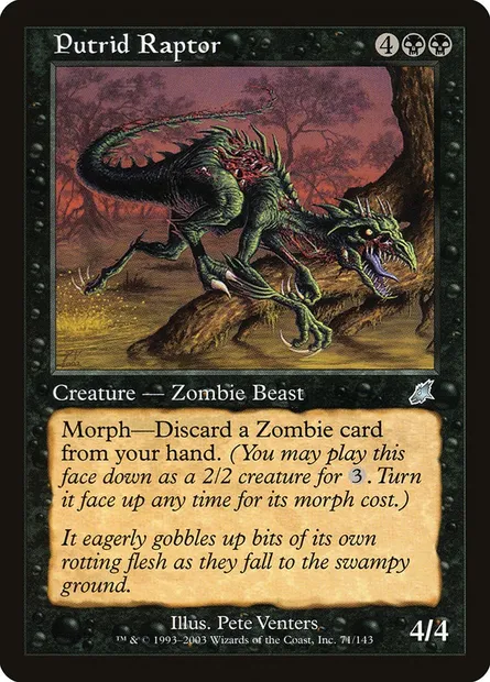 Raptor putride, carte Magic SCG 71 — extension Fléau